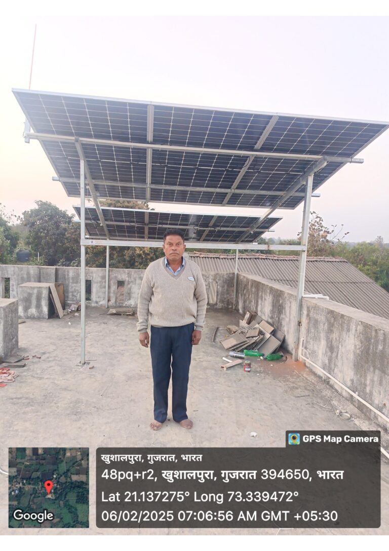 3.36KW ROOFTOP SYSTEM SHANTILAL GAMIT